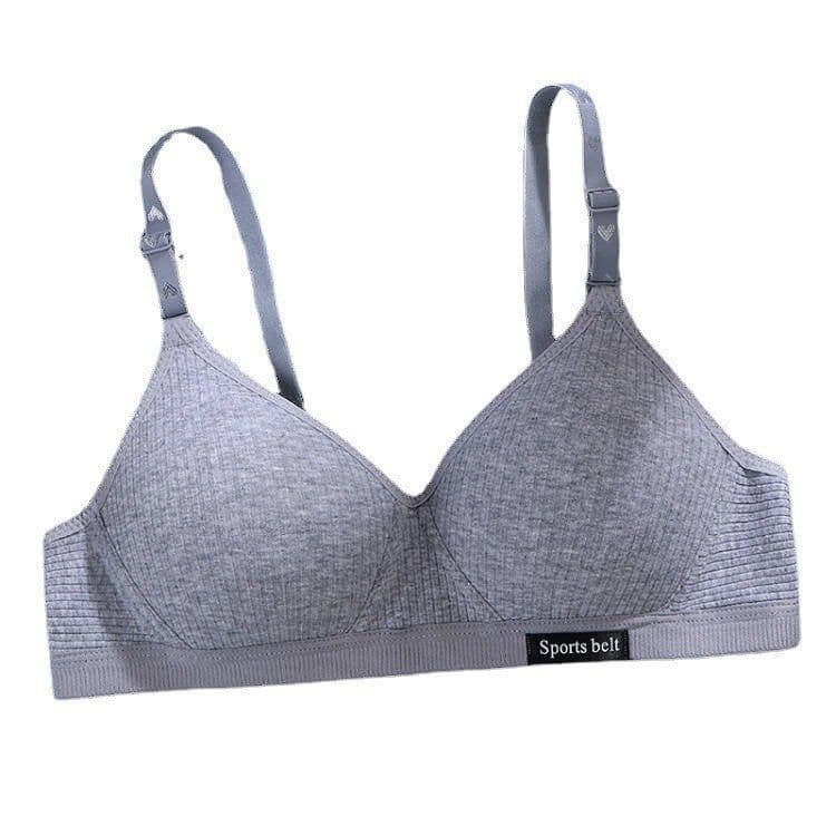 image-Meng Yaxin Korean Cotton School Bra - Green 38/85ABC No Steel