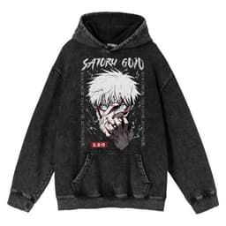 image-Cuifu Anime Sweatshirt - Black 5XL 100% Cotton Hooded Jacket