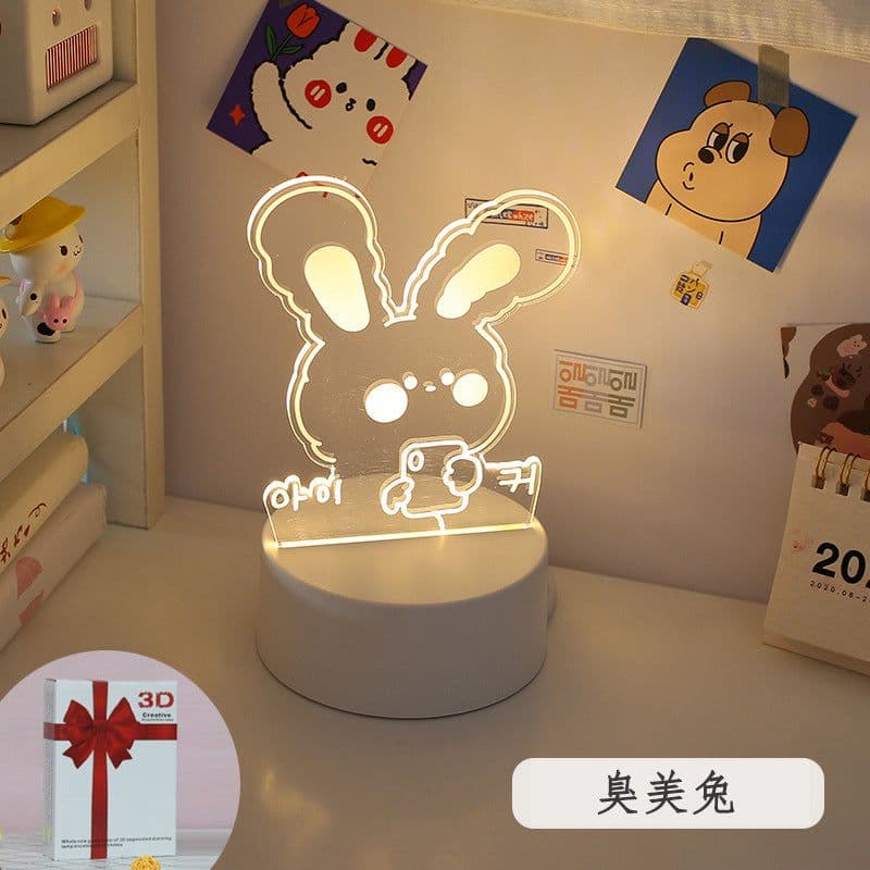 image-Christmas 3D Night Light Table Lamp, Kids' Gift, Modern, USB, 135x210mm
