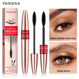 image-YANQINA Dual-Effect Waterproof Mascara - Black 10ml