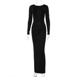 image-Best-Selling Sexy Backless Pleated Dress Hawthaw Spring 2024 - L