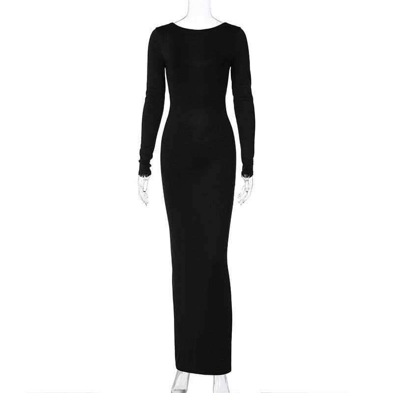 image-Best-Selling Sexy Backless Pleated Dress Hawthaw Spring 2024 - L
