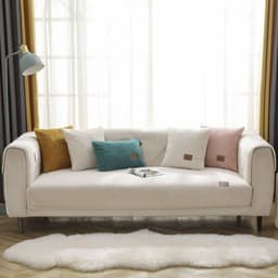 image-Velvet Sofa Cushion Cover - Sherpa Pink Nordic Plush Thick (65 characters)