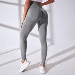 image-Women's High Waist Fitness Pants - Yoga Bright Yellow XL