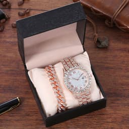 image-Taurus Pine Watch Bracelet Set - Gold 37mm