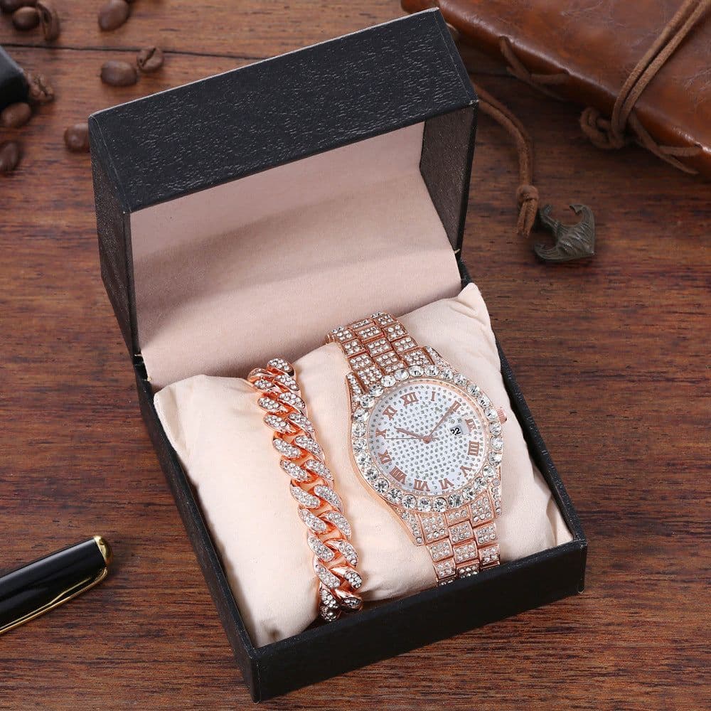 image-Taurus Pine Watch Bracelet Set - Gold 37mm