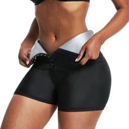image-Women's High Waist Yoga Fitness Shorts - European & American Fit Sweat Pants