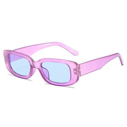 image-Small Square Frame Sunglasses - Retro UV Protection