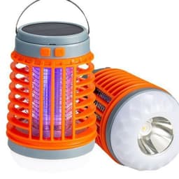 image-Cross-border new LED electric shock mosquito killer lamp, outdoor USB rechargeable lighting mosquito trap, household silent mosquito repellent