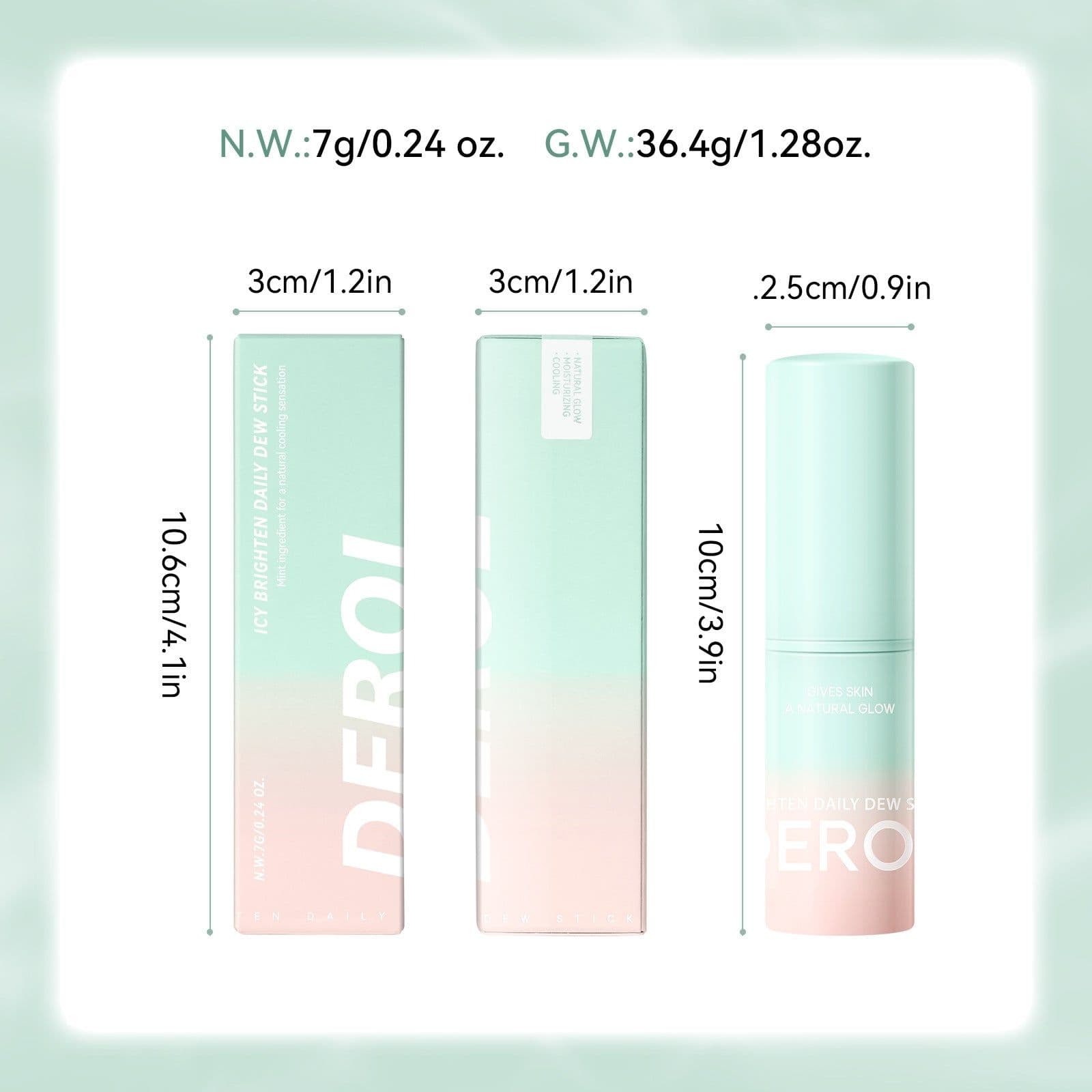 image-DEROL Mint Moisturizing Stick All-Purpose