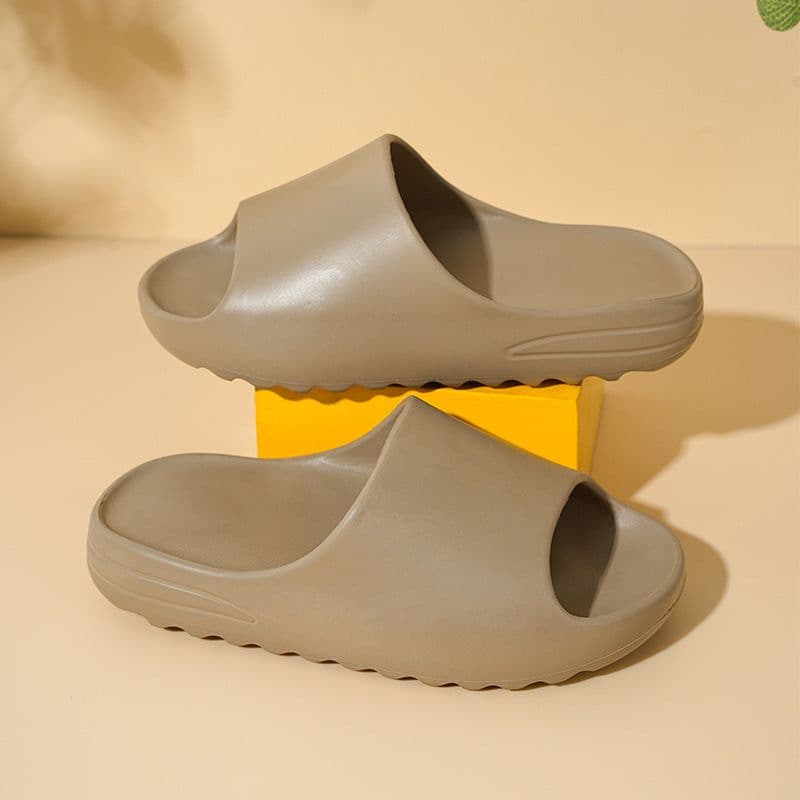 image-Children's Brown Slippers, Casual Indoor Sandals Size 37/38
