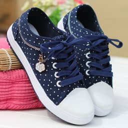image-Korean Version Canvas Flat Shoes - Women's Casual Sports (62 characters)