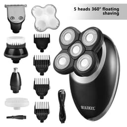 image-Five In One Waterproof Smart Razor For Men Seven Blade Electric Shaver