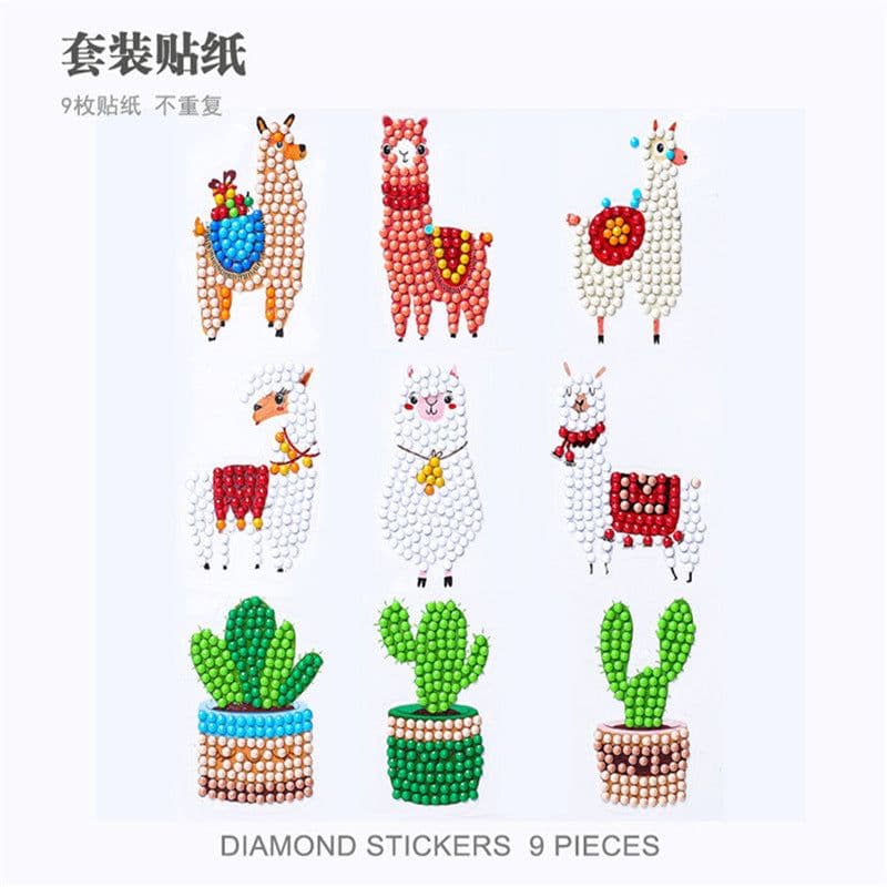 image-Douyin Rabbit Year Puzzle Sticker - DIY Crystal Diamond Fridge Decal - Cartoon Style