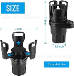 image-All Purpose Car Cup Holder and Organizer ashtray car beverage cup holder