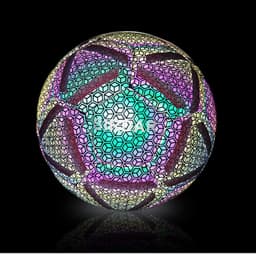 image-Reflective Fluorescent Green No. 5 Football - Training Gift