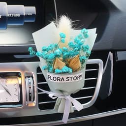 image-Aromatherapy Clip Bouquet - Beige Hydrangea Car Fragrance Decor