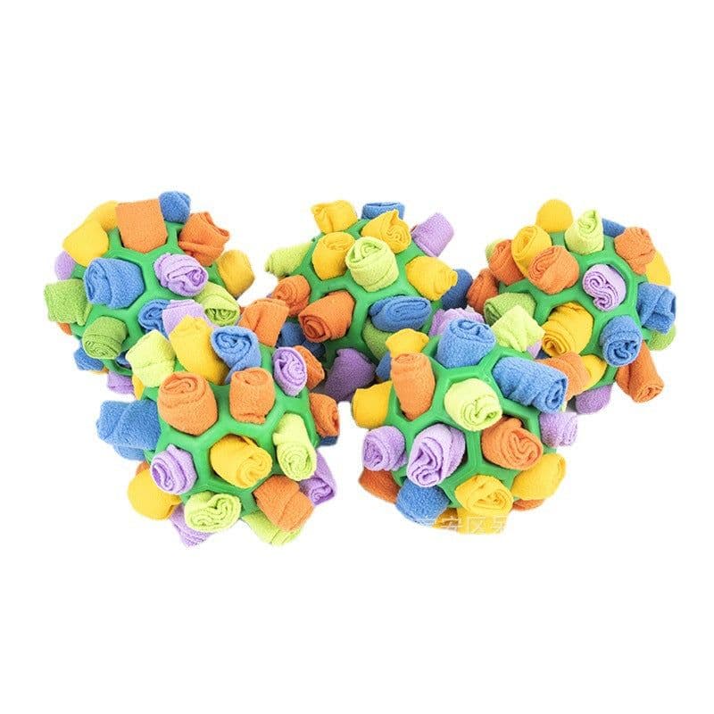 image-Kawaii Pet Sniffing Toy Ball - Pink Fleece