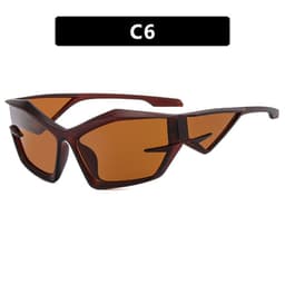 image-Exaggerated futuristic technology Y2K sunglasses 2023 new European and American catwalk sunglasses cross-border heterosexual sunglasses