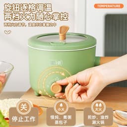 image-European, British, American, multifunctional student dormitory electric cooker, hot pot, noodle cooking electric hot pot, double-speed heat insulation small