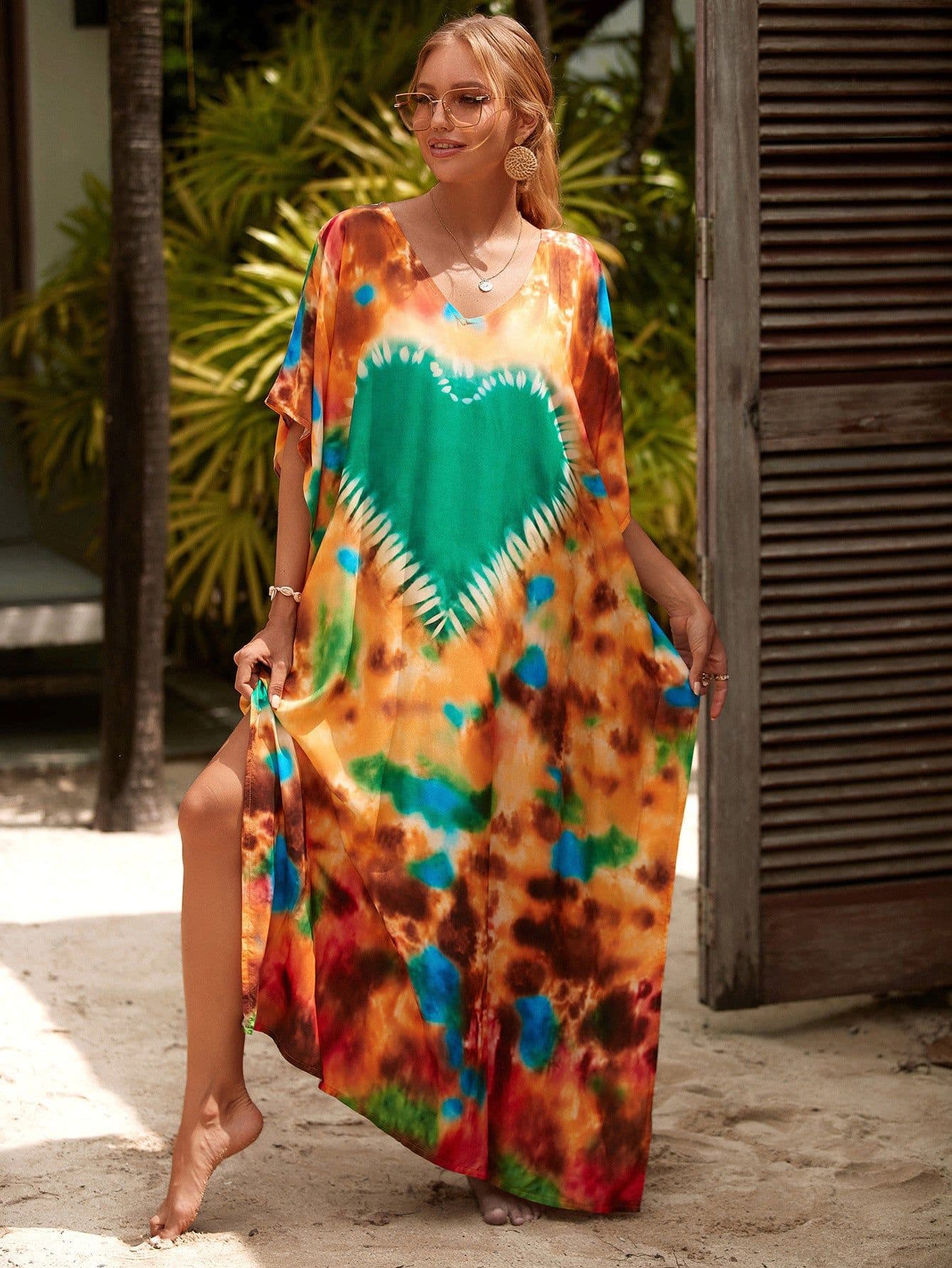 image-LH621 European and American beach blouse cotton skirt