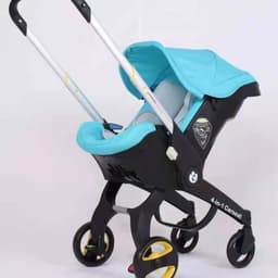 image-Multifunctional four-in-one baby trolley basket two-way lightweight folding car safety seat