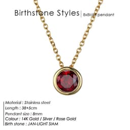 image-JUJIE Rhinestone Necklace - Rose Gold Geometric
