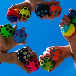 image-Bouncy Moon Shape Sensory Fidget Ball - Stress Relief Toy for Adults & Kids