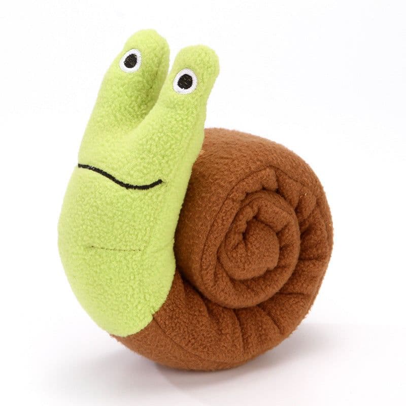 image-Han Hanle Plush Snail Dog Toy - Sound & Sniffing