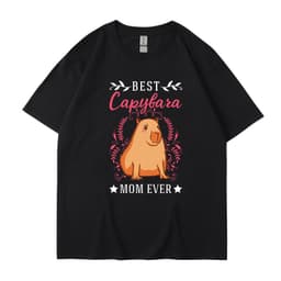 image-Cross-border independent station new summer cartoon cute Harajuku style printed cotton short-sleeved men's and women's T-shirt tops