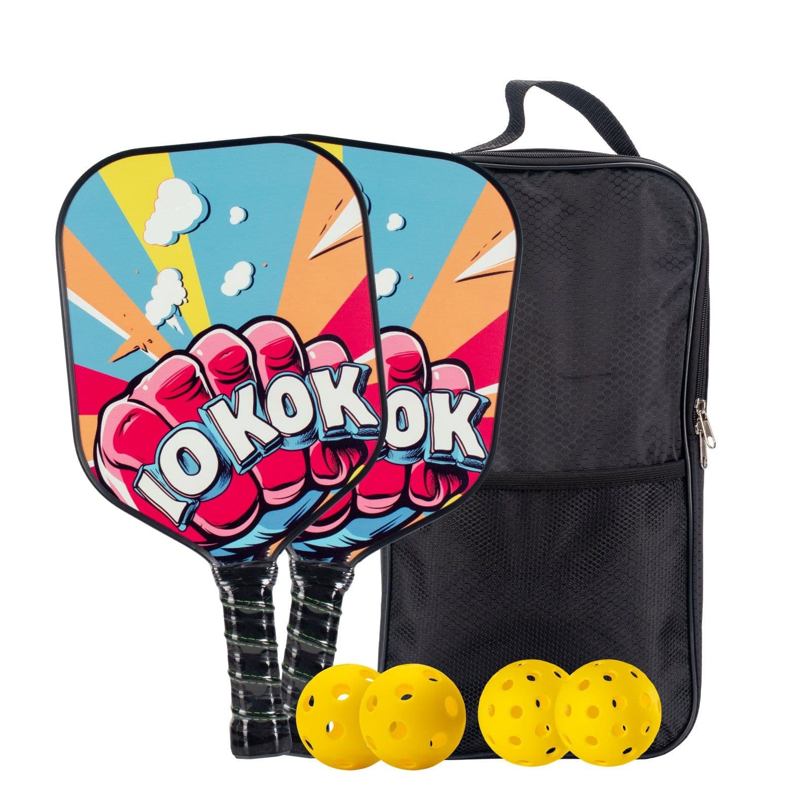 image-Pickleball Racket Set - Carbon Fiber