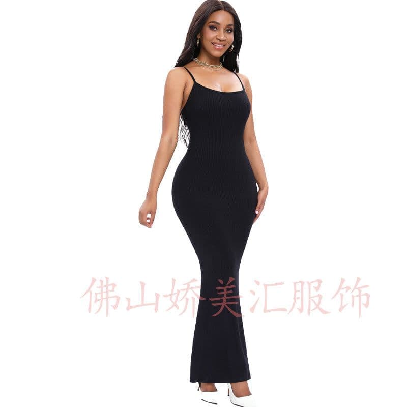 image-Beauty Club Modal Jumpsuit - Black Waist Support S