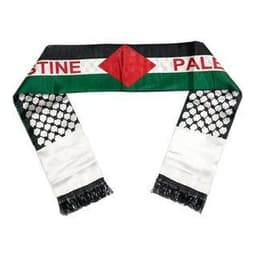image-Palestinian Flag Satin Scarf 14*130 cm Ethnic Wedding Decoration