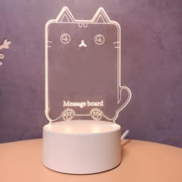 image-3D Night Light Girl Heart USB Plug-in Table Lamp