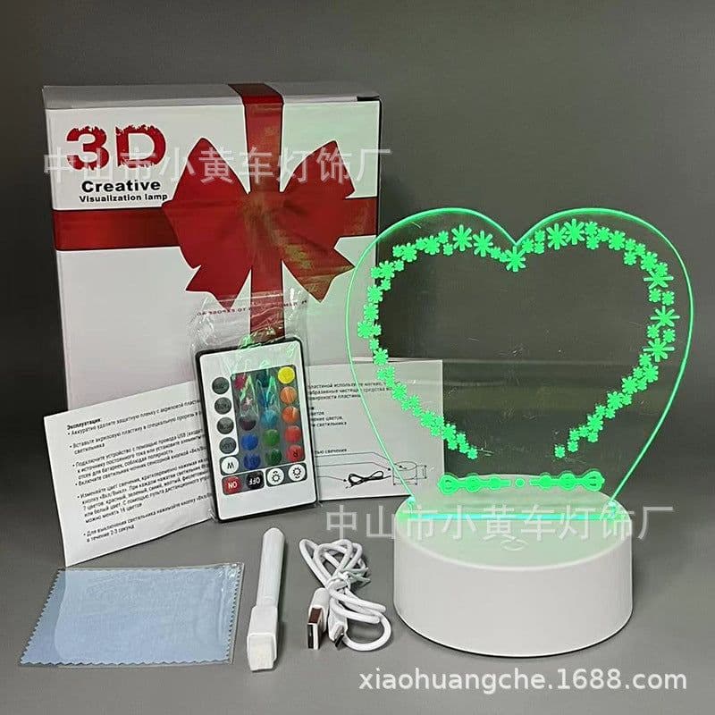 image-16-Color Remote USB 3D Night Light Erasable Graffiti Board Lamp 12*15
