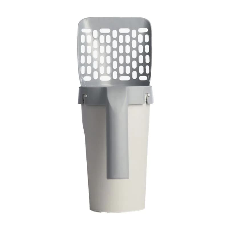 image-Cat Litter Shovel Set - Off-White Plastic