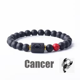 image-Tiger Eye Stone Zodiac Bracelet - Natural Stone Beaded
