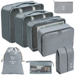 image-Travel Storage Organizer 7-Piece Set - Dark Blue