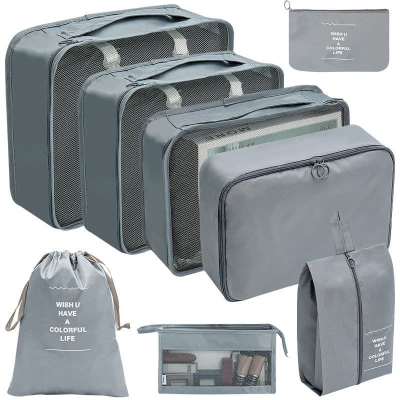 image-Travel Storage Organizer 7-Piece Set - Dark Blue
