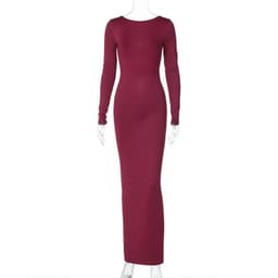 image-Best-Selling Sexy Backless Pleated Dress Hawthaw Spring 2024 - L