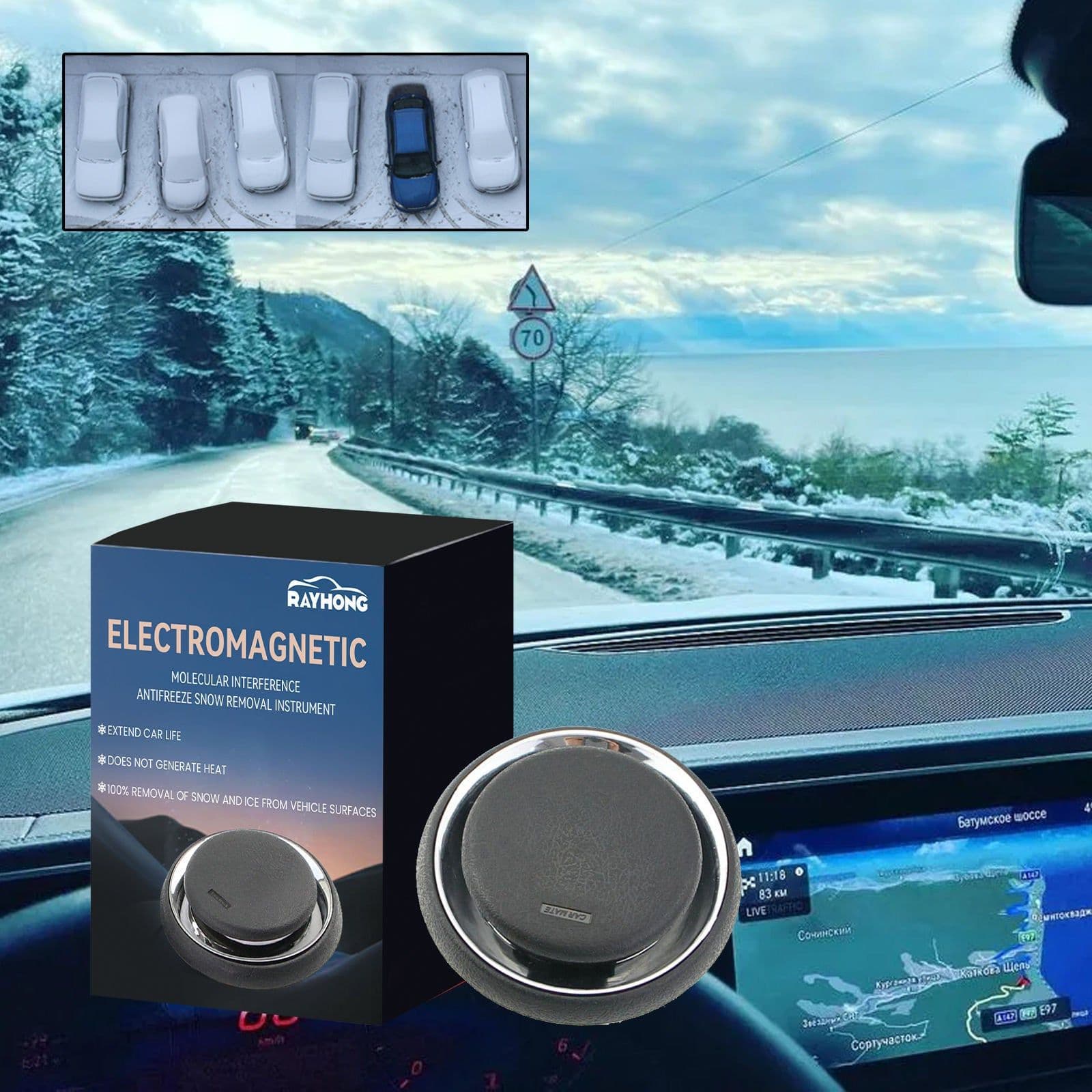 image-Rayhong Portable Car Snow Removal Instrument - Snow Blower