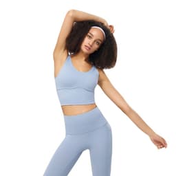 image-LULU UKEAN Sports Bra XL Gray Blue 3/4 Cup