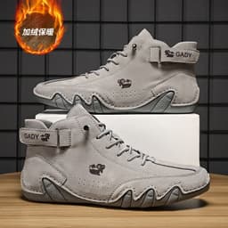 image-Explosive Didi Ram men's shoes high-top cotton shoes men's casual shoes winter plus velvet thickened shoes Martin boots men's models