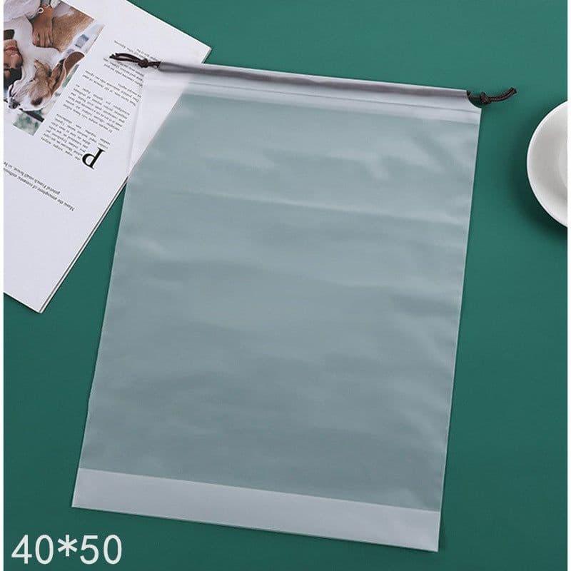 image-Drawstring Gift Bag - Transparent 40x50cm Spunlace