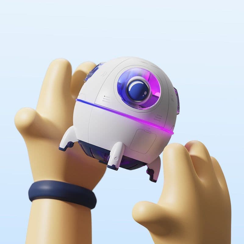 image-Space Capsule Humidifier - Light Purple USB Battery