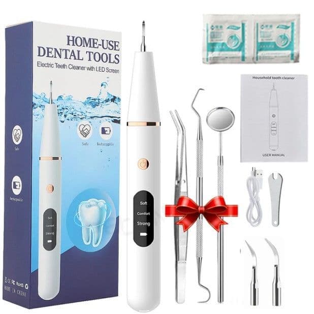 image-Cross-border New Household Ultrasonic Dental Cleaner Multifunctional Portable Calculus Removal and Tooth Cleaner Wholesale