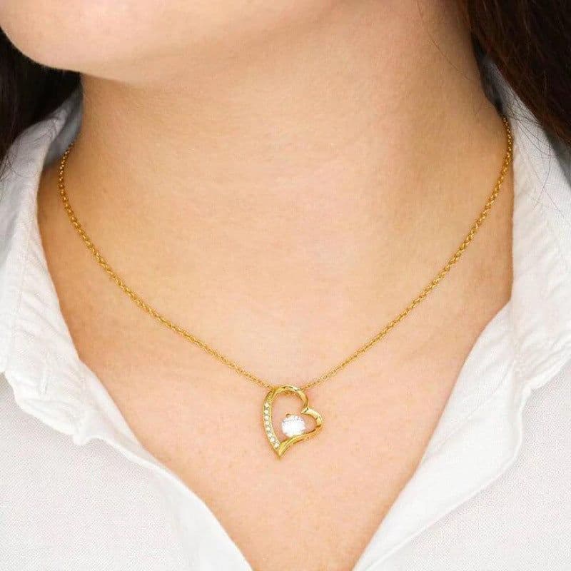 image-YYDDSSD Heart Necklace Silver - Daughter Gift