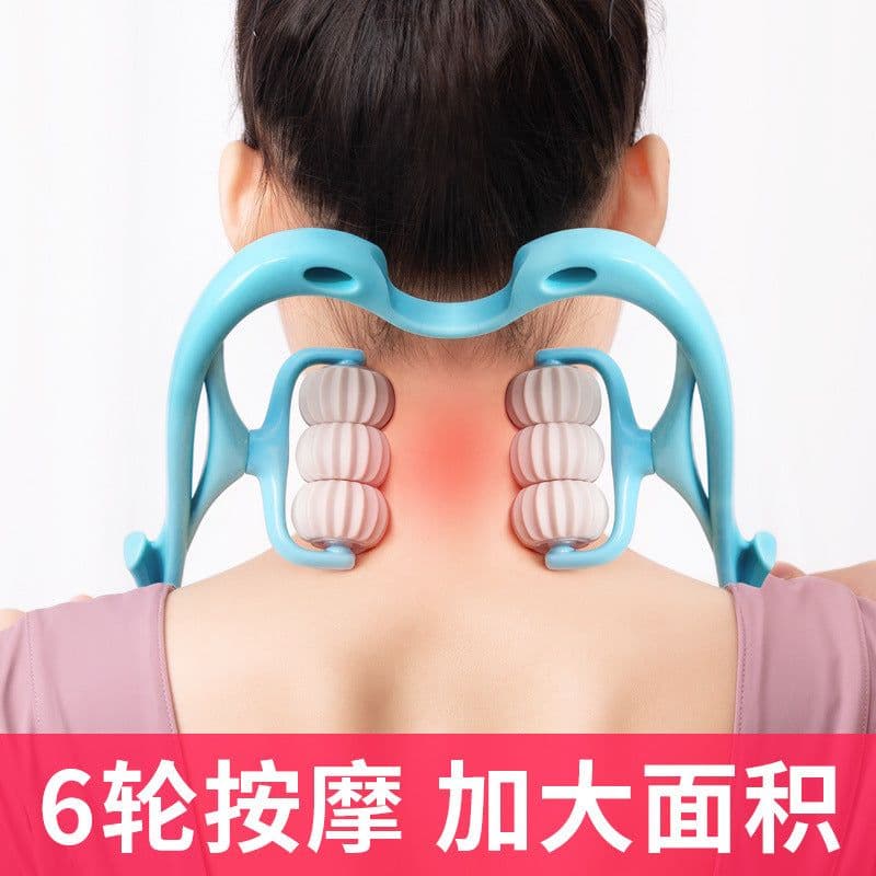 image-Cervical Spine Massager - Neck Kneading Sore Relief, Multi-Functional Shoulder & Neck Clamp