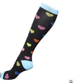 image-Cross-border Nurse Leggings Cute Long Tube Women's Socks Sports Cartoon Plaid Leopard Print Sports Pressure Socks Spot Wholesale