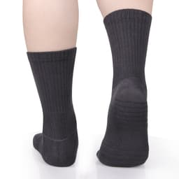 image-YUEDGE Combed Cotton Mid-Calf Sports Socks - Grey XXL